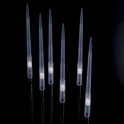 무균 벌크 랙 패키지 DNA 및 RNA 무료 저 잔류성 피펫 팁 (필터 포함)