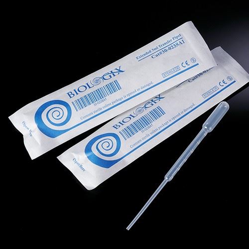 3ml Transfer Pipets 183mm Pasteur Pipettes Rubber Bulbs Individually Wrapped
