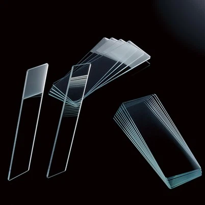 일반, 서리로 덥은 끝 유리 현미경 슬라이드