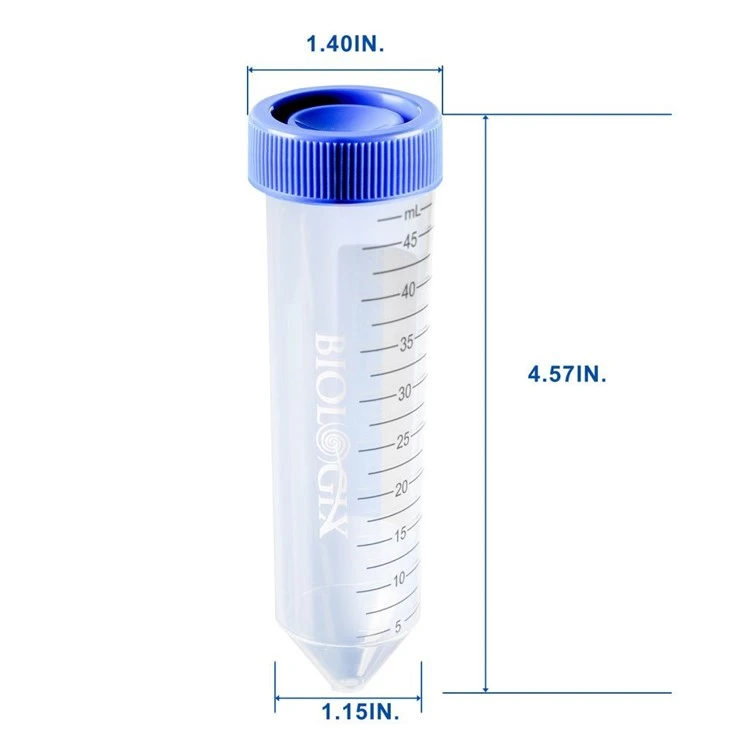15/50ml Sterile Centrifuge Tubes